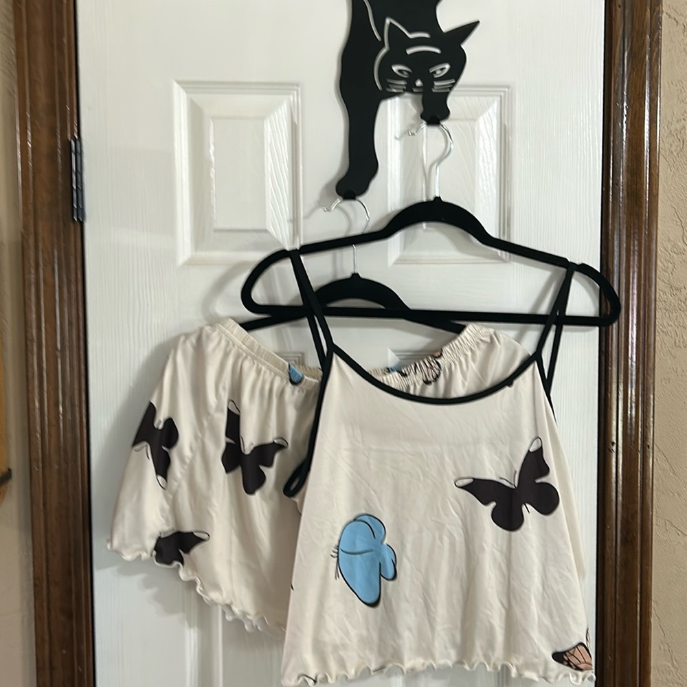 Sleep shorts and matching tank top